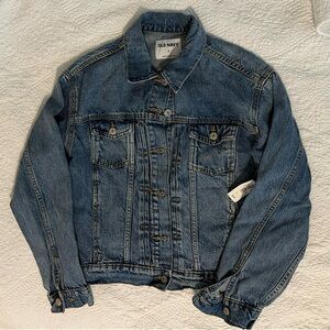 Old Navy. Dark Wash Denim Button Down Jacket. Size Small.